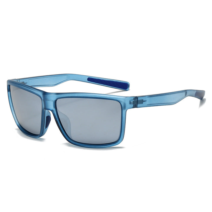 Men's sporty sunglasses with highly reflective lenses and elastic frame Stornfield