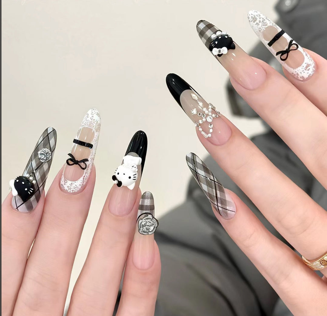 Trendy Ombre Leopard Print Press-On Nails Stornfield