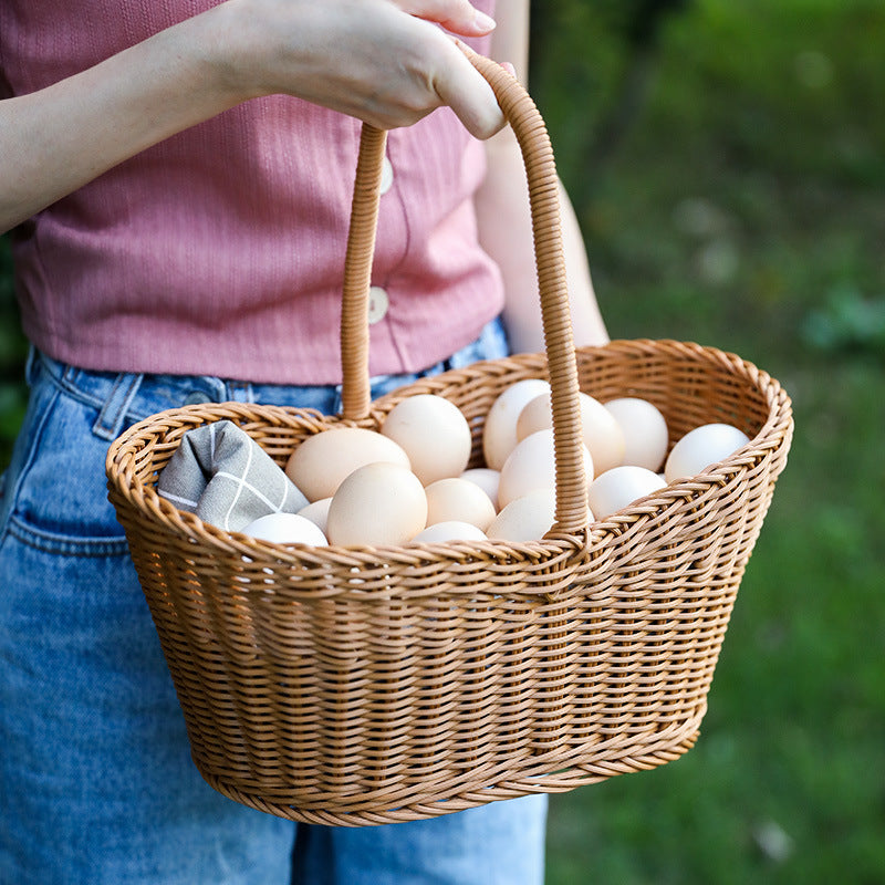 Handwoven Market Basket Stornfield