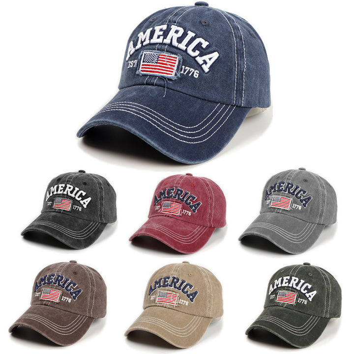 Men's Vintage-Inspired Embroidered Baseball Cap Stornfield