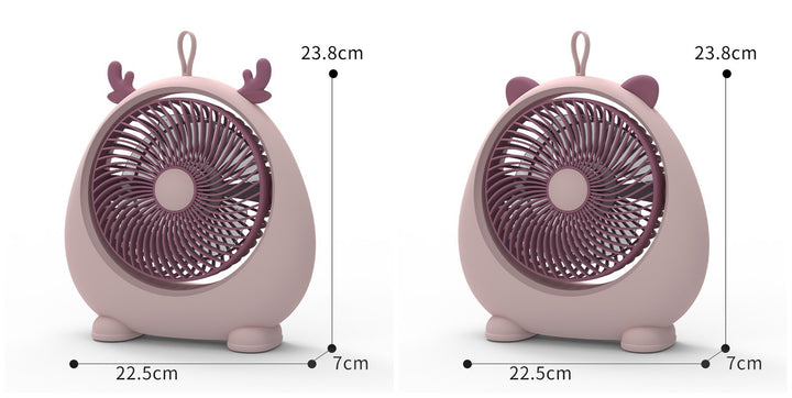 Women's Portable Mini Fan in Kawaii Animal Design Stornfield