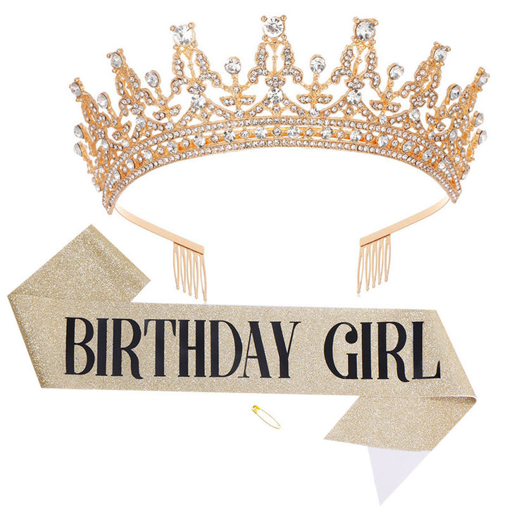 Women's Sparkling Crown and Sash Set Stornfield