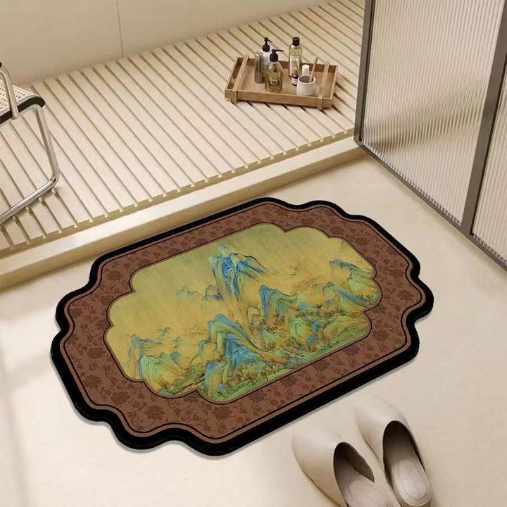 Artistic Decorative Bath Mat for Bathroom
