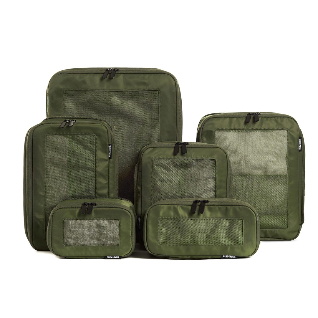 Unisex Storage Bags Set with Transparent Compartments Stornfield