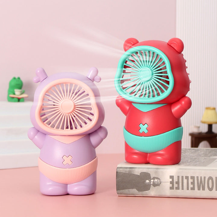 Unisex Portable Mini Fan in playful Bear Design Stornfield