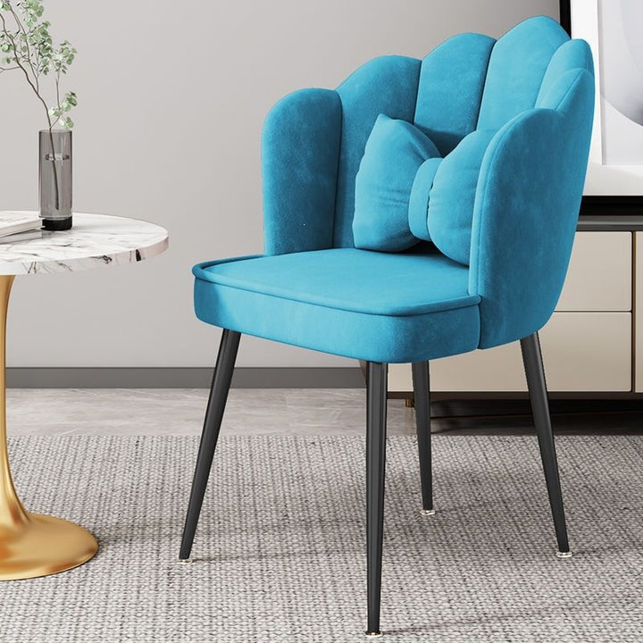 Modern Accent Chair with Gold Legs Stornfield