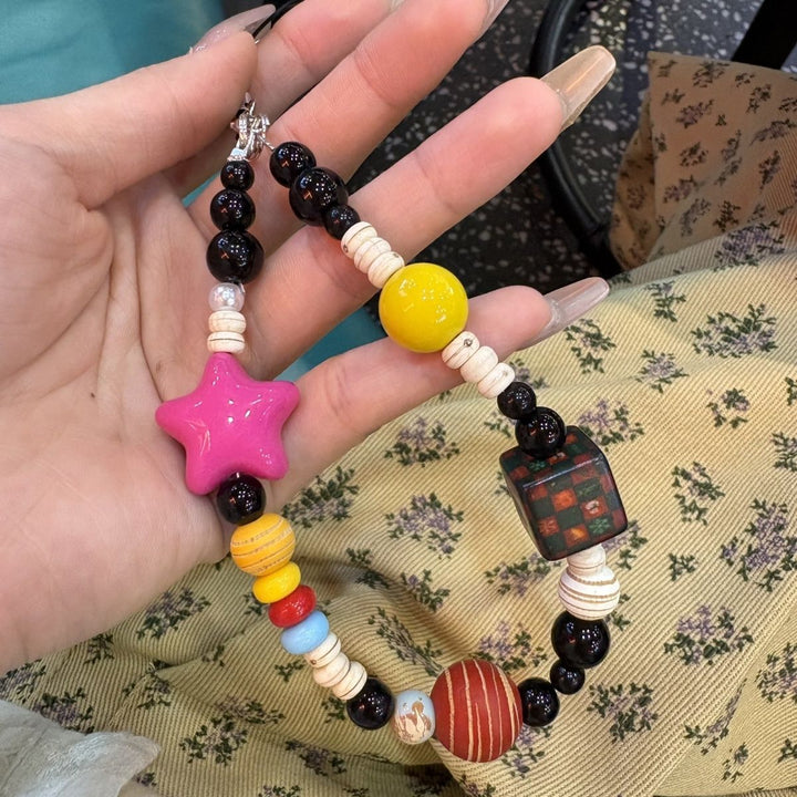 Fun-Themed Beaded Charm Necklace Stornfield