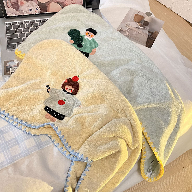 Cozy sauna blanket with playful design Stornfield