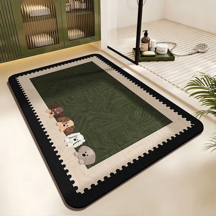 Scalloped Edge Area Rug