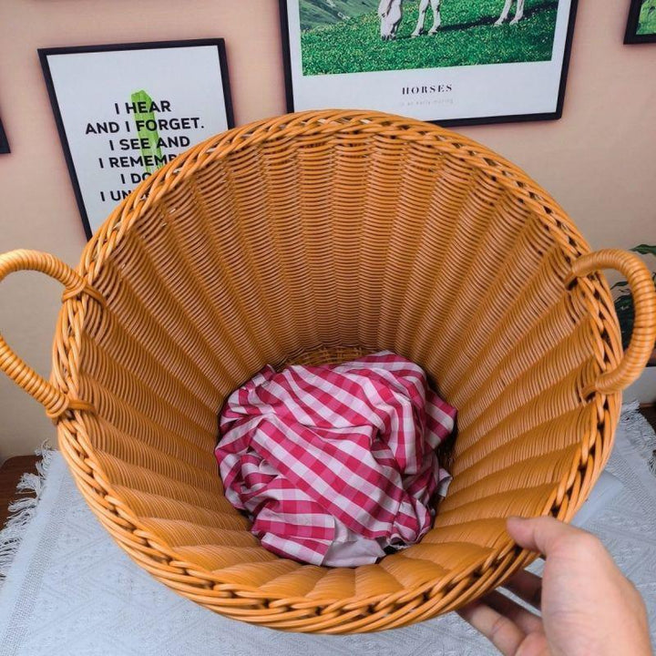 Large Decorative Woven Storage Bin Stornfield