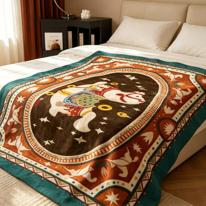 Artistic Print Fleece Blanket