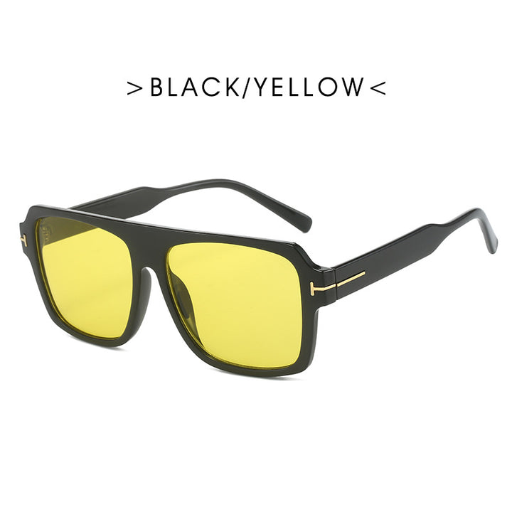 Women's square sunglasses with stylish, transparent frame Stornfield