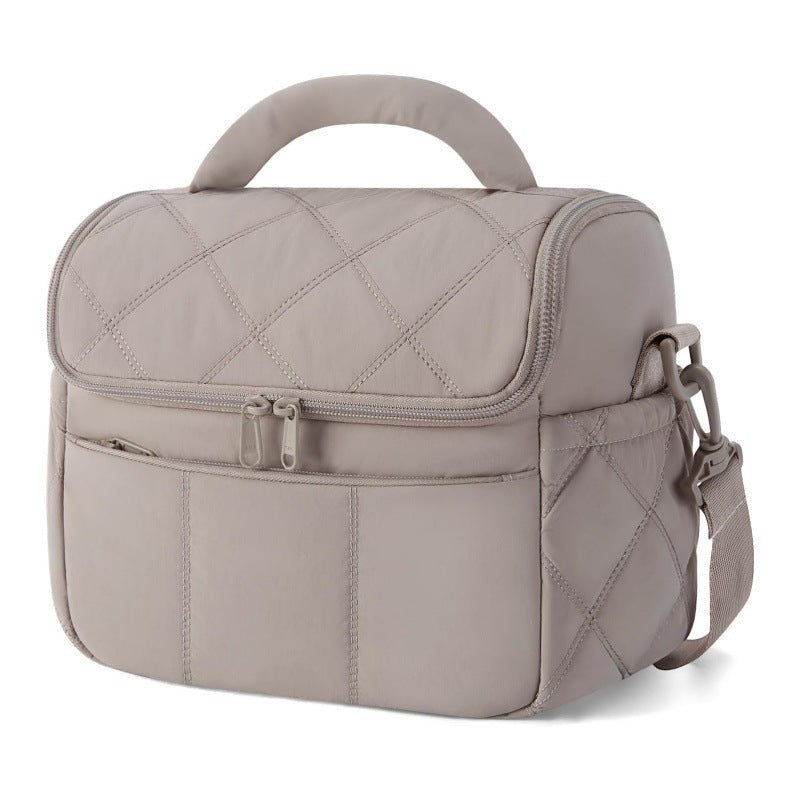 Insulated cosmetic bag with multiple compartments Stornfield