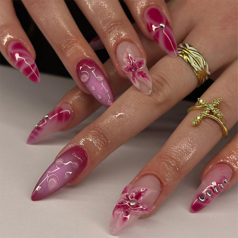 Elegant Floral Designs Press-On Nail Set Stornfield