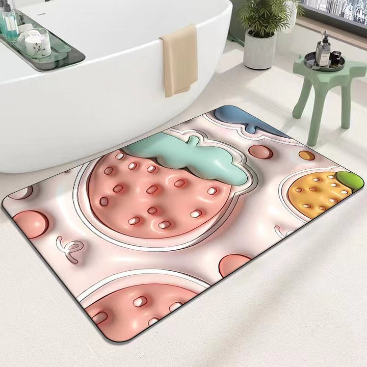 Cute Cartoon Cat Shape Bath Mat Stornfield