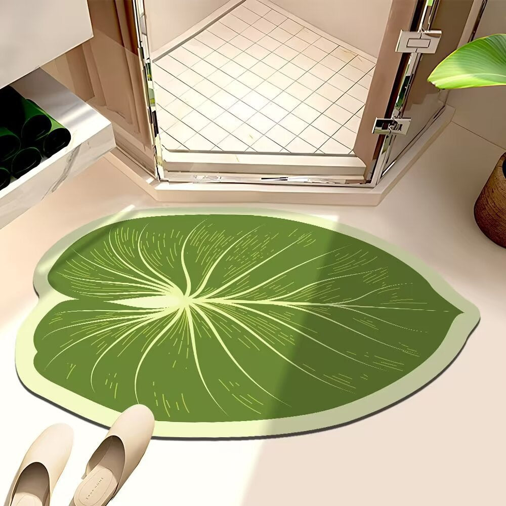 Leaf-Shaped Bath Mat Stornfield