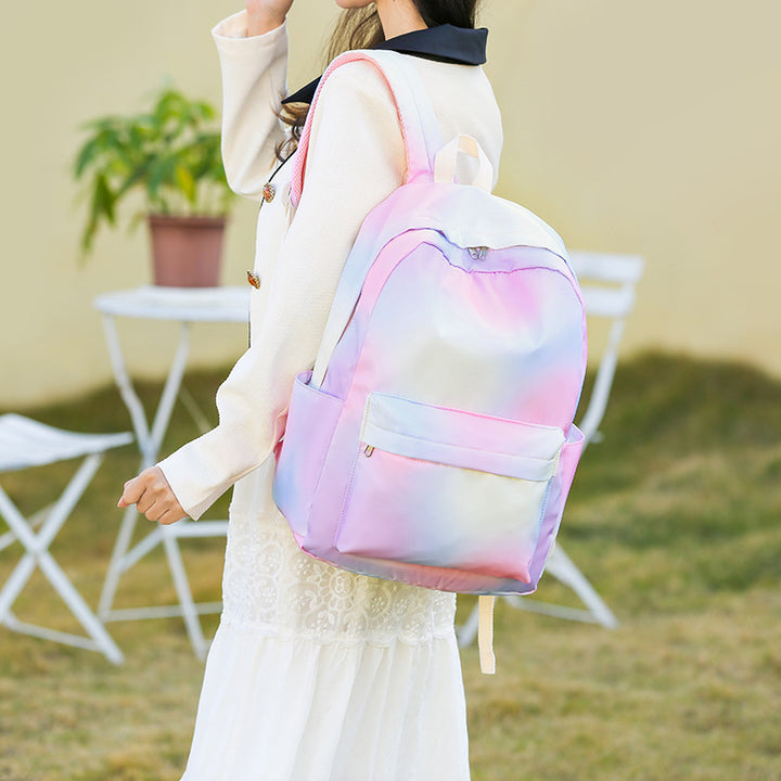 Stylish Cow Print Backpack and Accessory Set Stornfield