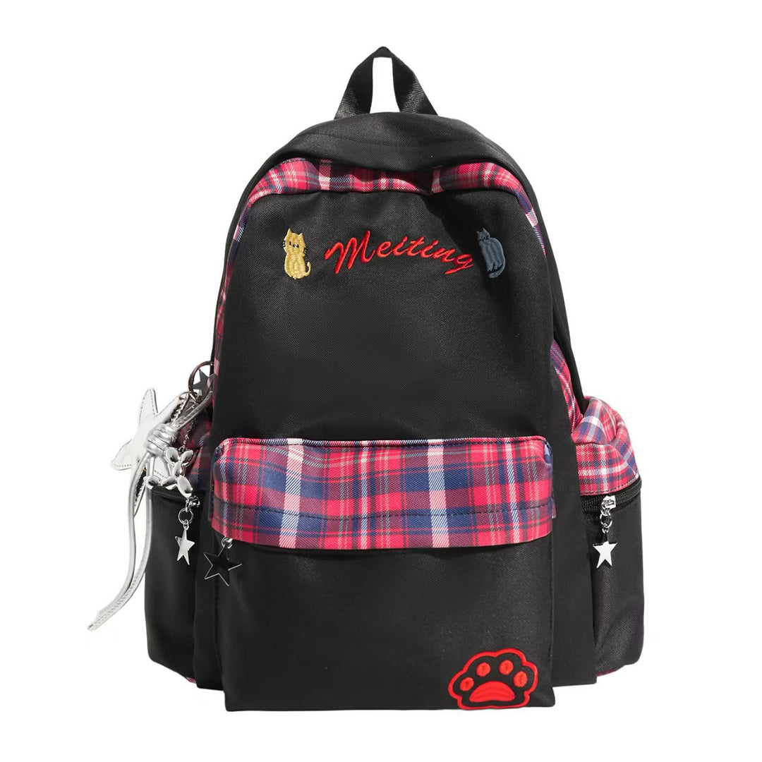 Embroidered Casual School Backpack Stornfield