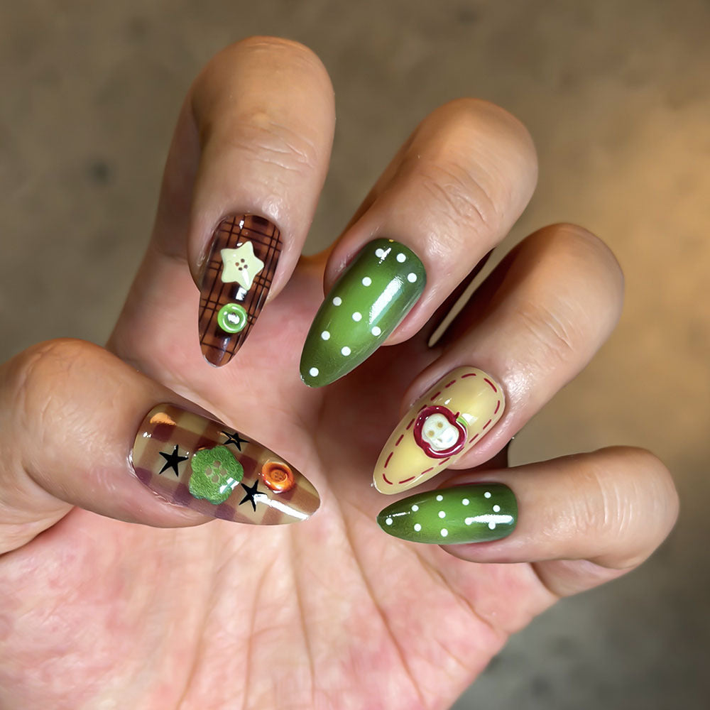 Artistic Decorative Press-On Nails Stornfield