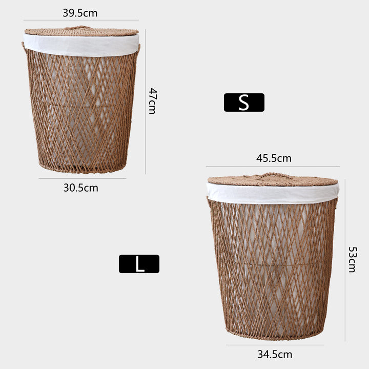 Decorative laundry basket with lid Stornfield