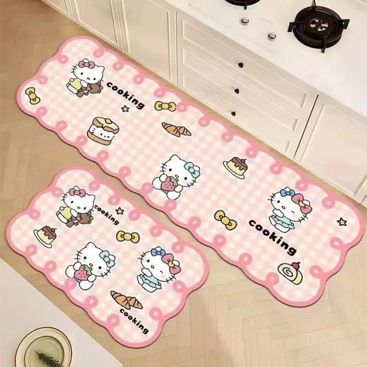 Kitchen-Themed Absorbent Comfort Mat