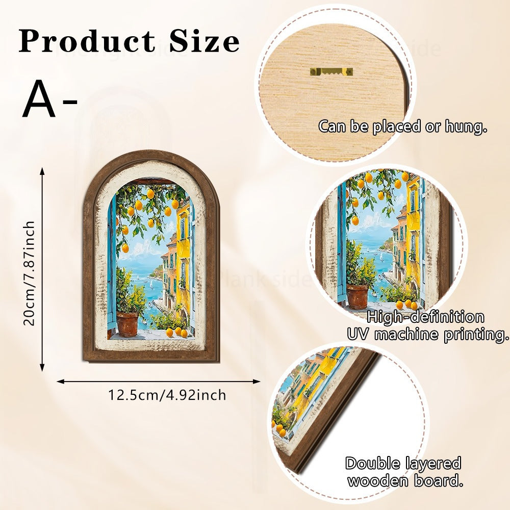 Wall decoration with lemon pattern Stornfield