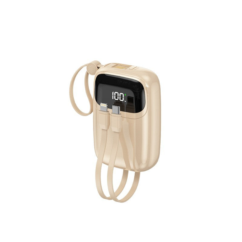 Compact power bank with intelligent fast charging port and digital battery level indicator Stornfield
