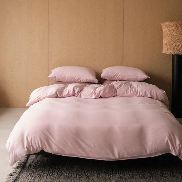 Premium Cotton Sateen Duvet Cover Set with Breathable Silky Finish