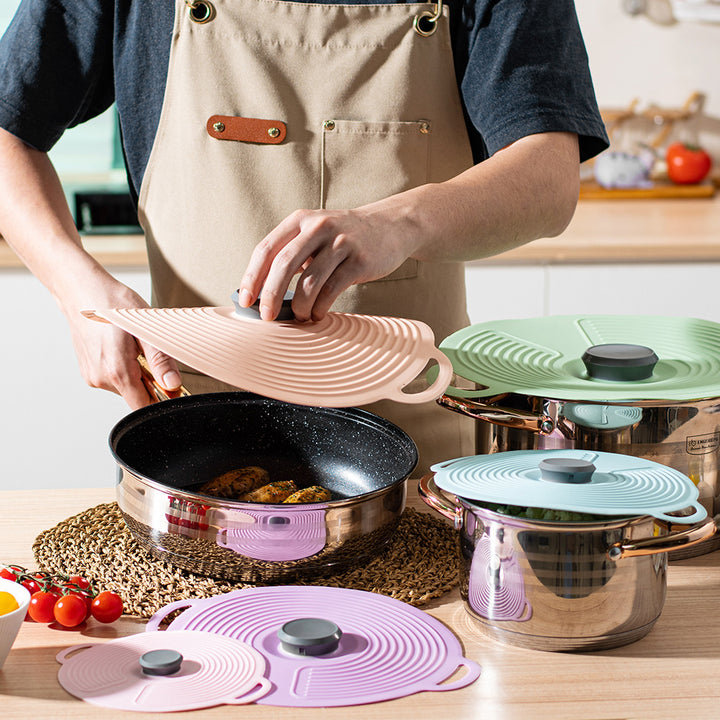Silicone cooking lid with multifunctional steam valve Stornfield