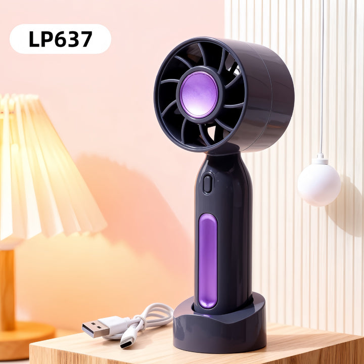 Women Portable Mini Fan with USB Charging Function and Flexible Adjustable Tilt Position Stornfield