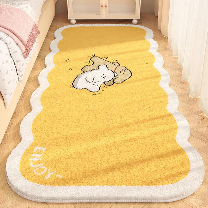 Plush Cartoon-Themed Area Mat