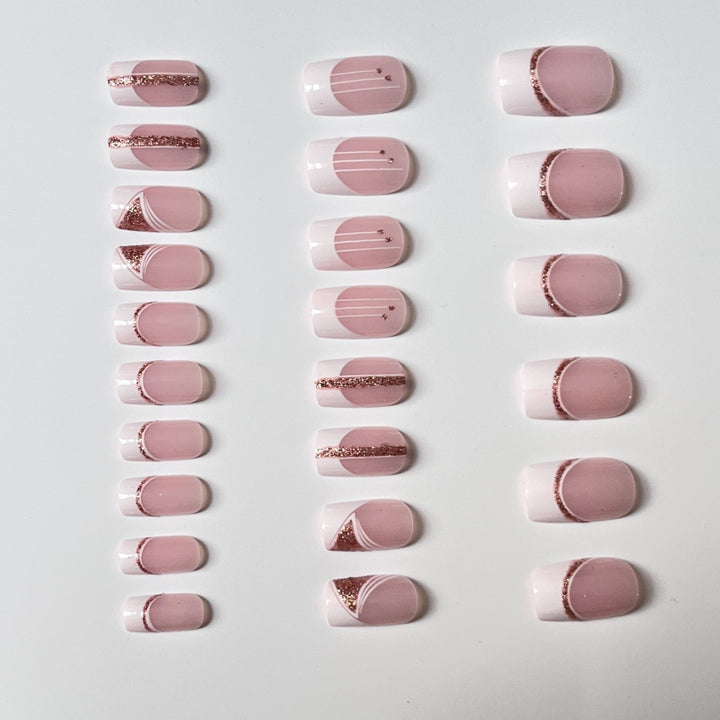 Elegant French Tip Gel Nail Extensions Stornfield