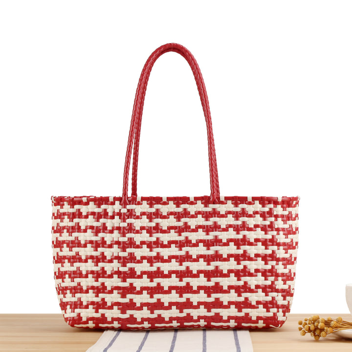 Braided Tote Bag with Stylish Patterns Stornfield