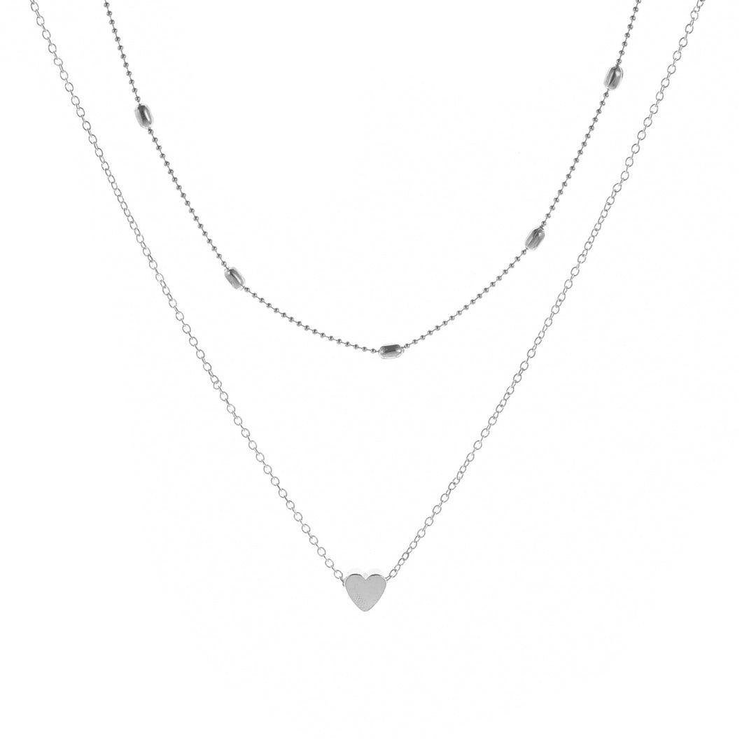 Heart-Shaped Charm Layered Necklace Stornfield
