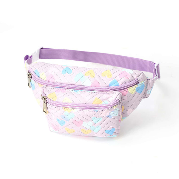 Waist bag with heart-shaped design and multiple compartments Stornfield