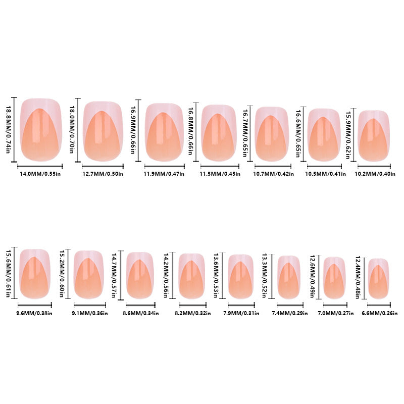 Acrylic nail set with elegant French tips and minimalist designs Stornfield