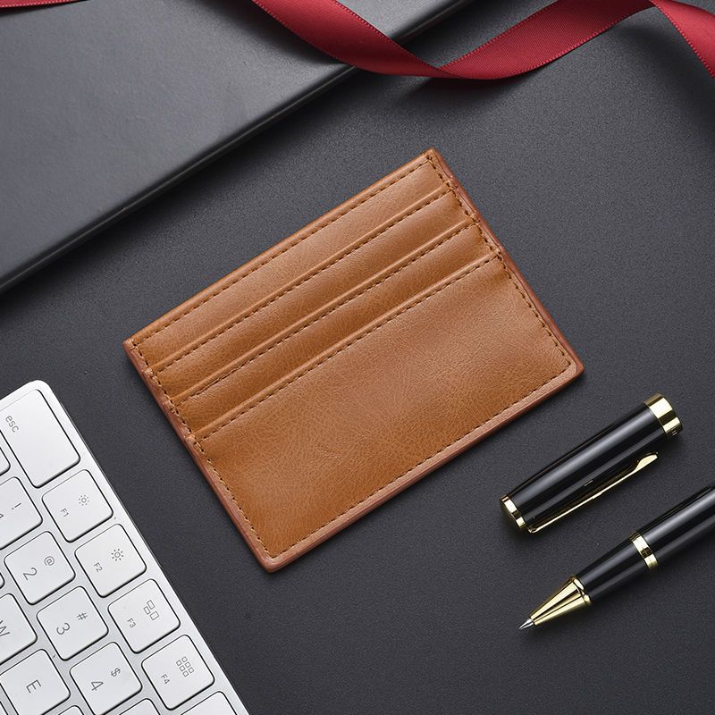 Textured Leather Card Holder Stornfield