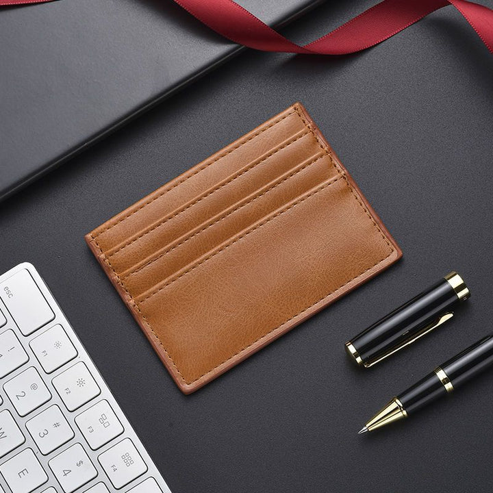 Textured Leather Card Holder Stornfield