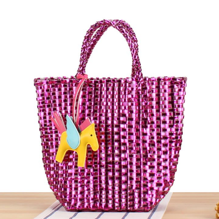 Playful basket bag with unique pendant Stornfield