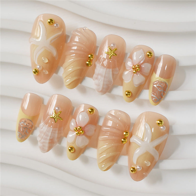 Elegant Floral Design Nail Set Stornfield