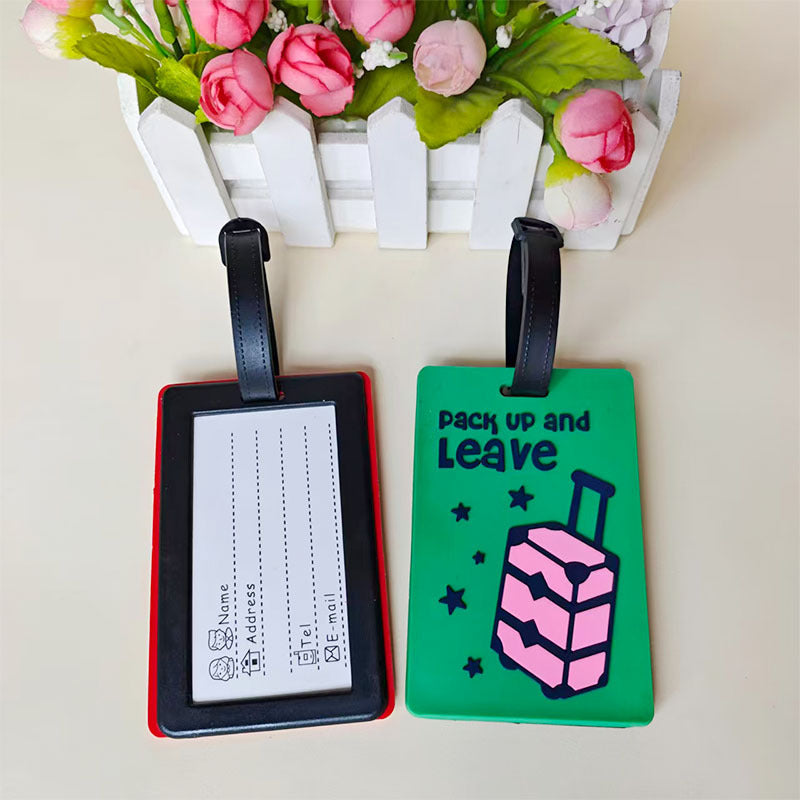 Unisex luggage tag in creative rainbow design Bowlift