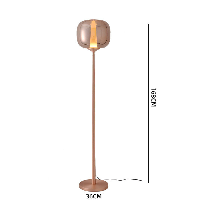 Modern Minimalist Floor Lamp with Transparent Base