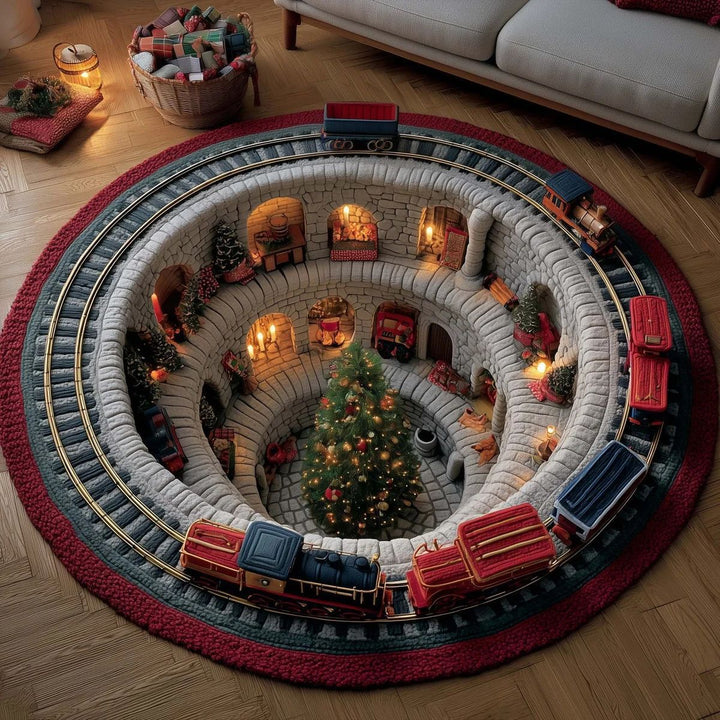 Christmas-Themed Plush Area Rug