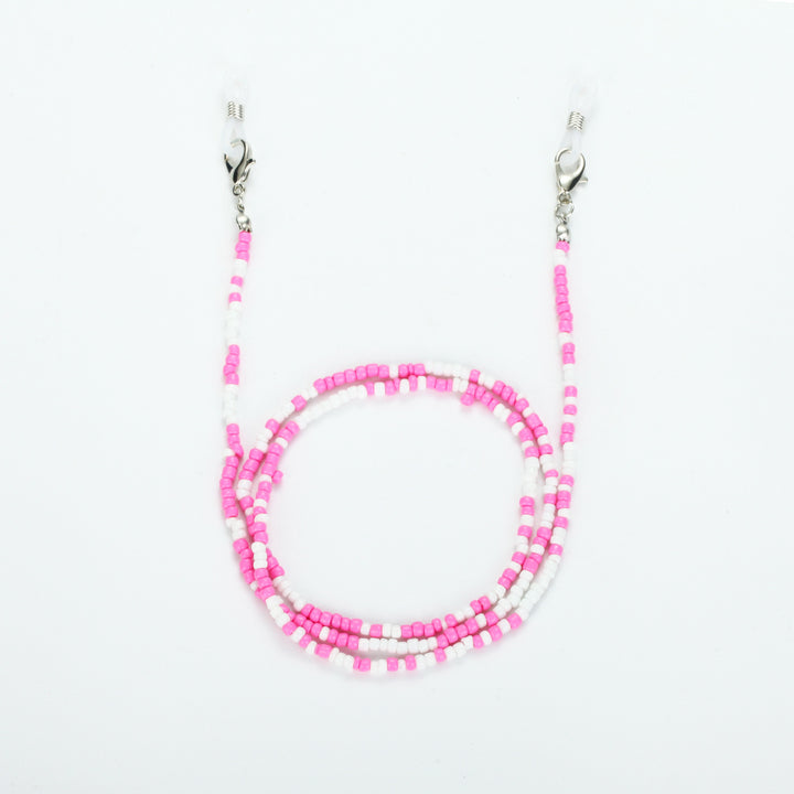 Colored bead necklace with carabiner clasp Stornfield