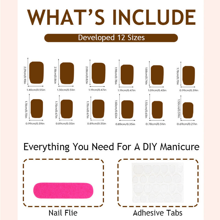 Acrylic nail set with natural finish and luxurious shine Stornfield