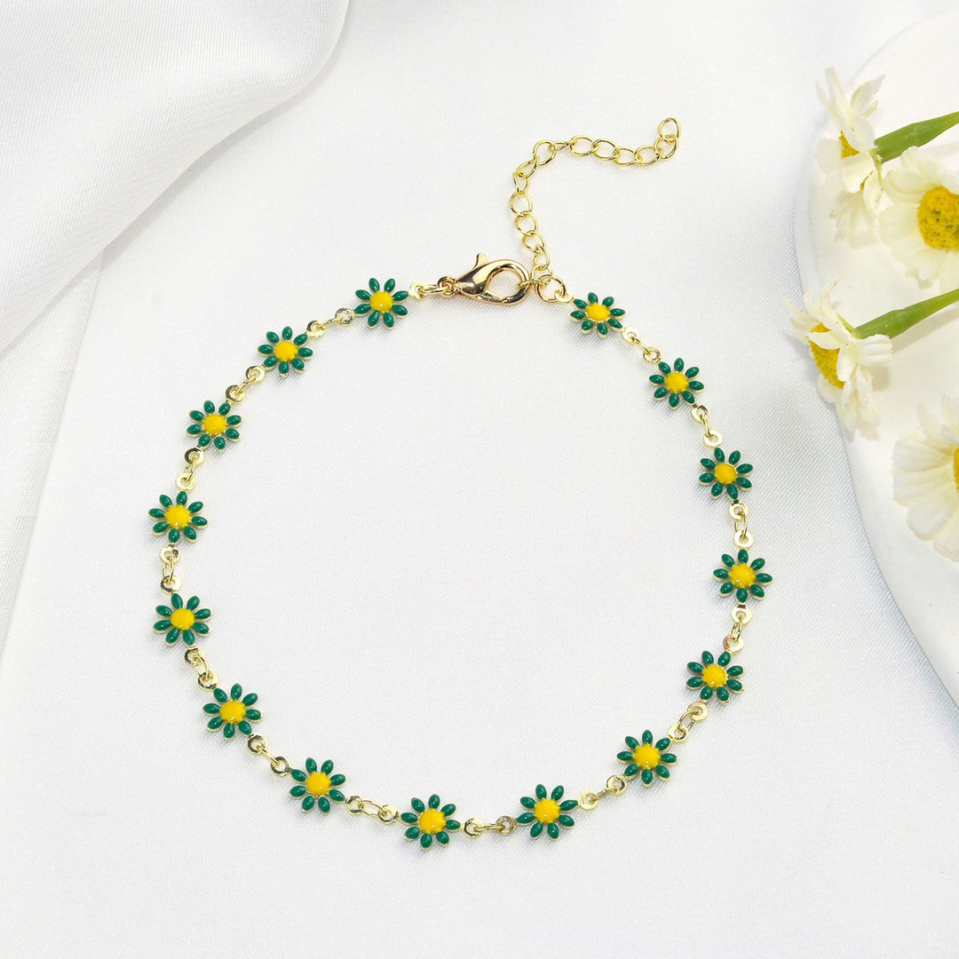 Colorful Floral Chain Bracelet Stornfield