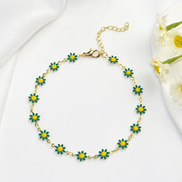Colorful Floral Chain Bracelet Stornfield