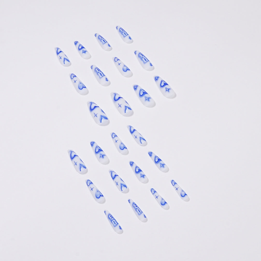 Artful Nail Extensions with heart-shaped and modern designs Stornfield