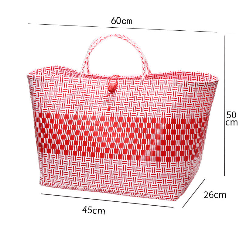 Large Capacity Woven Shopping Tote Stornfield