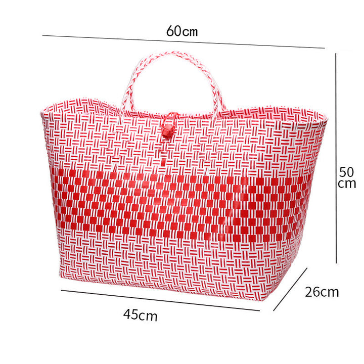Large Capacity Woven Shopping Tote Stornfield